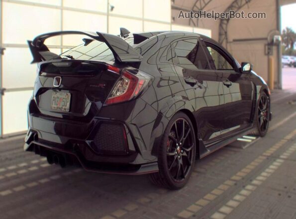 SHHFK8G79JU202441 2018 HONDA CIVIC Black Вид задньої частини салону