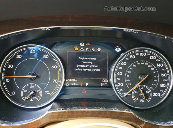 SJAAC2ZV6JC018686 2018 BENTLEY BENTAYGA Gray Vista del cuadro de instrumentos