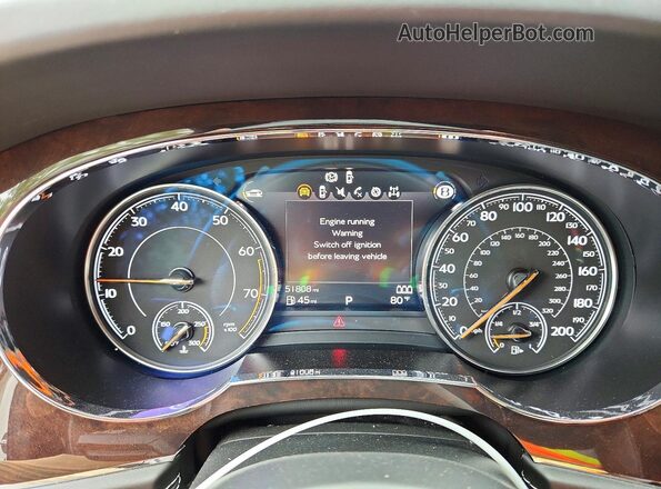 SJAAC2ZV7HC012602 2017 BENTLEY BENTAYGA Белый Вид щитка приборов
