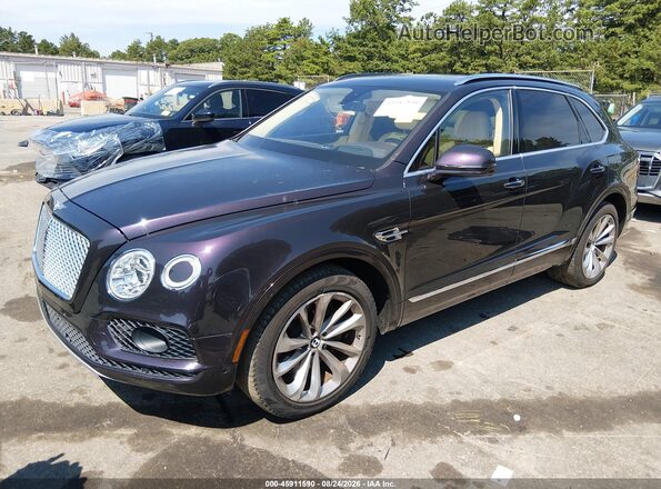 SJAAC2ZV9HC015209 2017 BENTLEY BENTAYGA Фиолетовый Передняя левая четверть