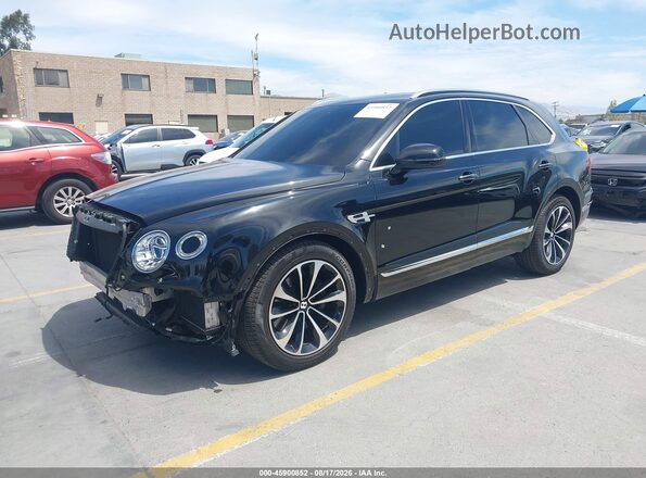 SJAAM4ZVXKC024677 2019 BENTLEY BENTAYGA Black წინა მარცხენა ხედი სამი მეოთხედიდან