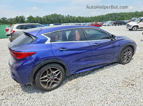 SJKCH5CP3JA041775 2018 INFINITI QX30 Синий Задняя правая четверть