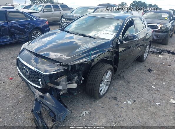 SJKCH5CP6JA054374 2018 INFINITI QX30 Black Առջևի ձախ երեք քառորդ տեսարան