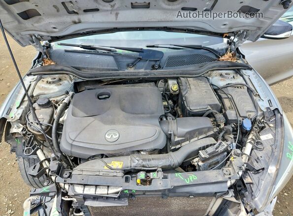 SJKCH5CR1HA033119 2017 INFINITI QX30 Silver Vista del compartimento del motor
