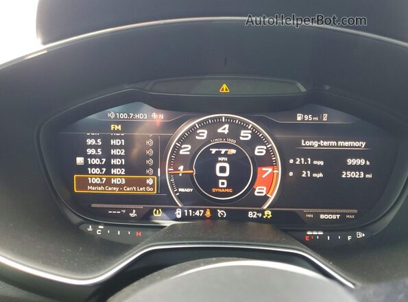 TRUC1AFV1G1031254 2016 AUDI TT Gray Widok zestawu wskaźników