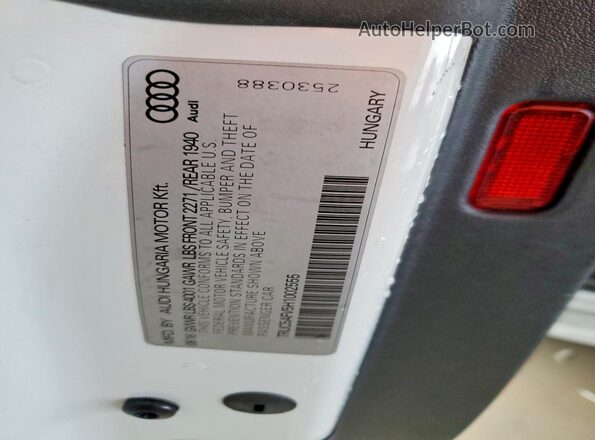 TRUC5AFV5H1002555 2017 AUDI TT Белый Вид подкапотного пространства