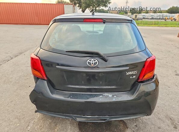VNKKTUD34GA059902 2016 TOYOTA YARIS Black Вид ззаду