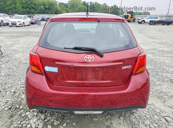 VNKKTUD35HA080193 2017 TOYOTA YARIS Red Widok z tyłu