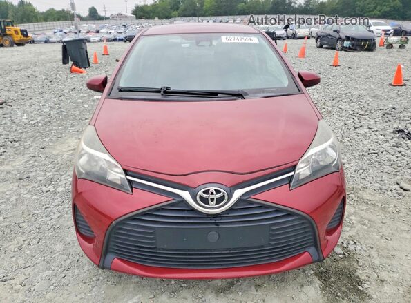 VNKKTUD35HA080193 2017 TOYOTA YARIS Red Widok z przodu