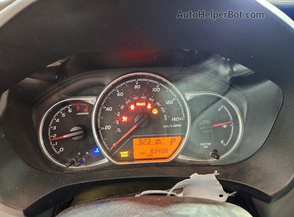 VNKKTUD36JA096909 2018 TOYOTA YARIS Gray Առջևի վահանակի տեսք