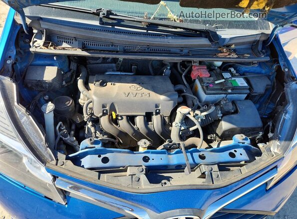 VNKKTUD37GA063958 2016 TOYOTA YARIS Blue Вид задньої частини салону