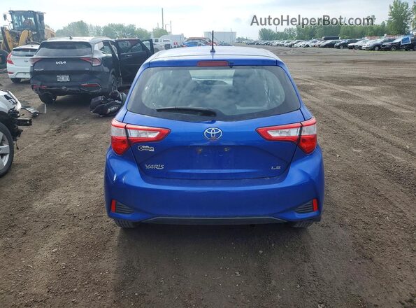 VNKKTUD37JA093856 2018 TOYOTA YARIS Blue Հետևի տեսք