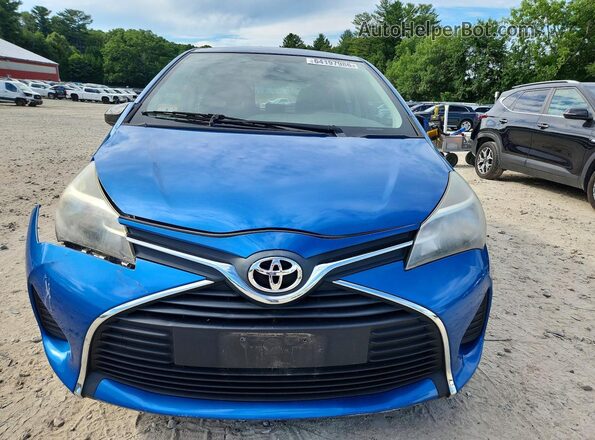 VNKKTUD38GA057649 2016 TOYOTA YARIS Blue Դիմացի տեսք