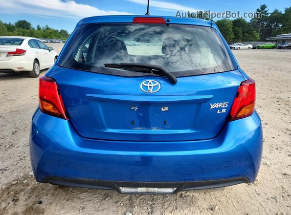 VNKKTUD38GA057649 2016 TOYOTA YARIS Blue Հետևի տեսք