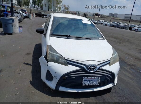 VNKKTUD38GA065623 2016 TOYOTA YARIS White Rear interior view
