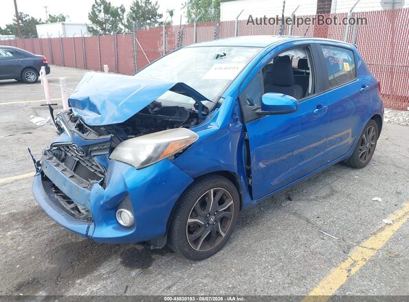 VNKKTUD39GA057305 2016 TOYOTA YARIS Blue Передня ліва чверть