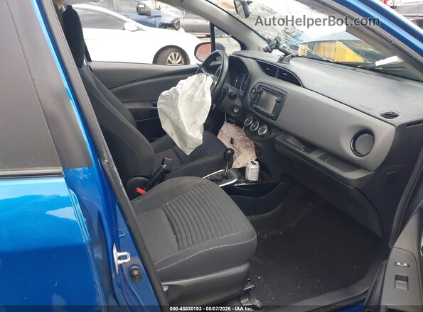 VNKKTUD39GA057305 2016 TOYOTA YARIS Blue Вид салону спереду