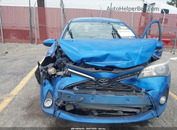 VNKKTUD39GA057305 2016 TOYOTA YARIS Blue Вид спереду