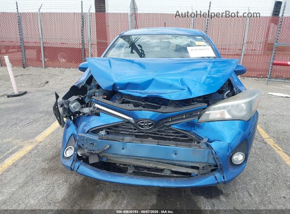 VNKKTUD39GA057305 2016 TOYOTA YARIS Blue Вид щитка приладів