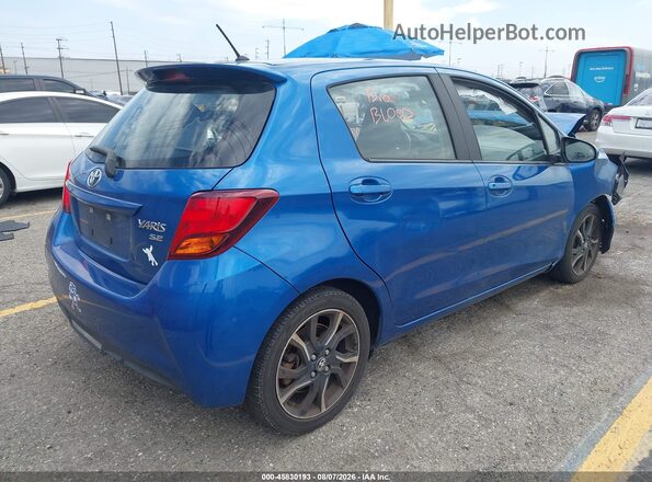 VNKKTUD39GA057305 2016 TOYOTA YARIS Blue Задня права чверть