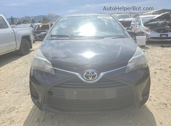 VNKKTUD39HA076681 2017 TOYOTA YARIS Black Widok z przodu