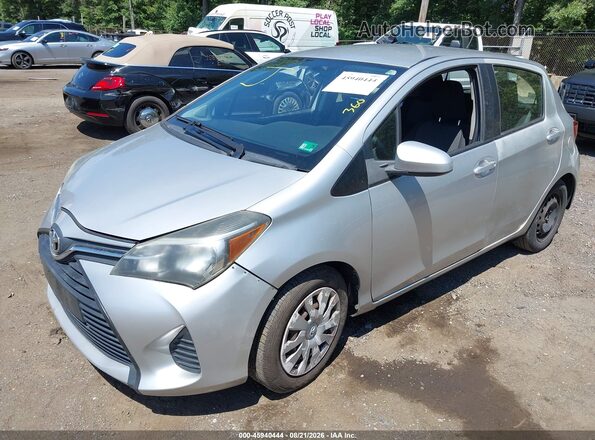 VNKKTUD3XGA062917 2016 TOYOTA YARIS Silver წინა მარცხენა ხედი სამი მეოთხედიდან