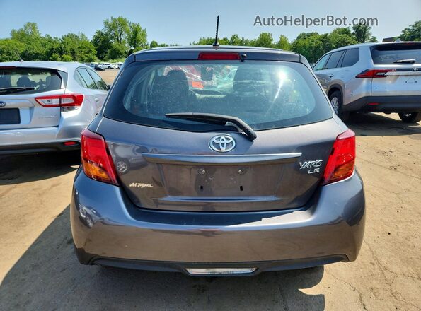 VNKKTUD3XHA074180 2017 TOYOTA YARIS Gray Вид ззаду