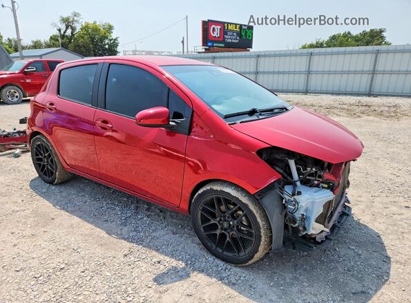 VNKKTUD3XHA075197 2017 TOYOTA YARIS Red Передня права чверть