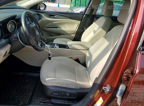 W04GL6SX0K1014300 2019 BUICK REGAL Бордовый Вид салона спереди