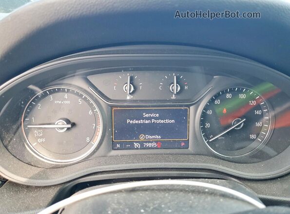 W04GL6SX1L1015585 2020 BUICK REGAL Черный Вид щитка приборов