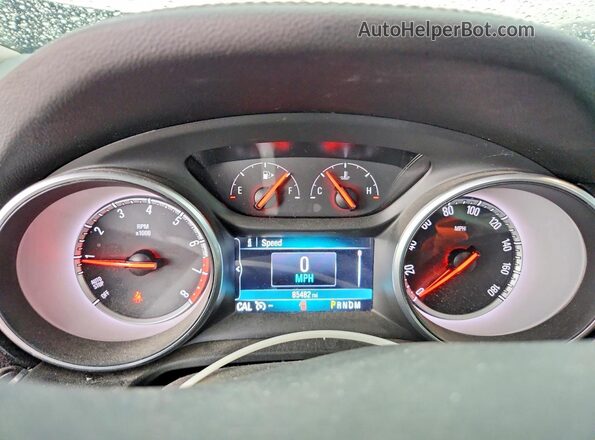 W04GP6SX1J1121231 2018 BUICK REGAL Black Vista del cuadro de instrumentos