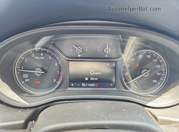 W04GP6SX6J1147369 2018 BUICK REGAL Black Սարքավորումների վահանակի տեսք