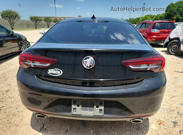 W04GP6SX6J1147369 2018 BUICK REGAL Black Հետևի տեսք