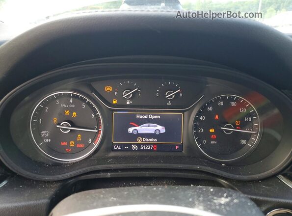 W04GV8SX9K1030646 2019 BUICK REGAL White Widok zestawu wskaźników