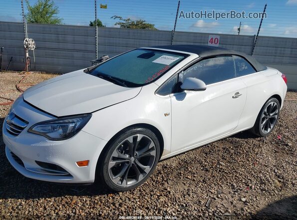W04WH3N58JG041990 2018 BUICK CASCADA White Առջևի ձախ երեք քառորդ տեսարան