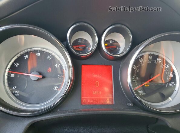 W04WT3N58GG042712 2016 BUICK CASCADA Blue Widok zestawu wskaźników
