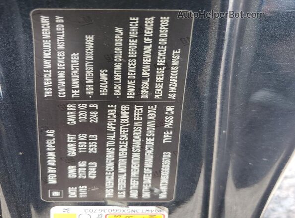 W04WT3N5XGG036703 2016 BUICK CASCADA Black Շարժիչի բաժամունքի տեսք