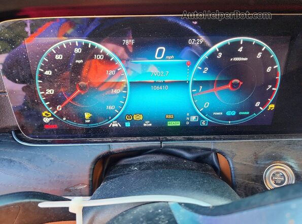 W1K1J5KB8MF151867 2021 MERCEDES-BENZ E Black Vista del cuadro de instrumentos