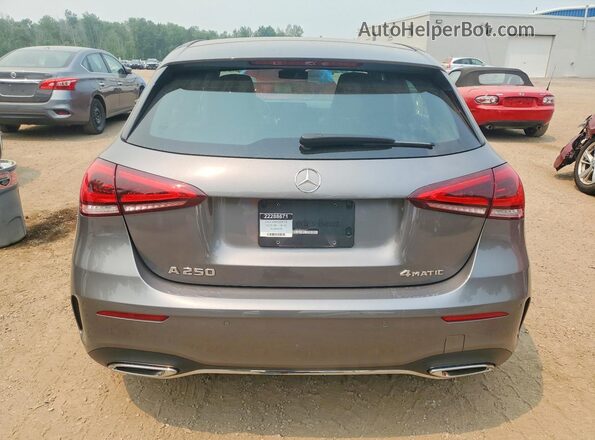 W1K3F4HB0NJ366976 2022 MERCEDES-BENZ A Gray Հետևի տեսք
