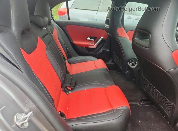 W1K3F4HB5NJ357464 2022 MERCEDES-BENZ A Gray Rear seats view