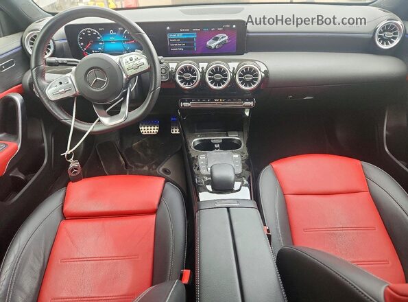 W1K3F4HB5NJ357464 2022 MERCEDES-BENZ A Gray Dashboard view