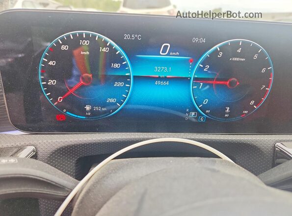 W1K3F4HB5NJ357464 2022 MERCEDES-BENZ A Gray Instrument cluster view