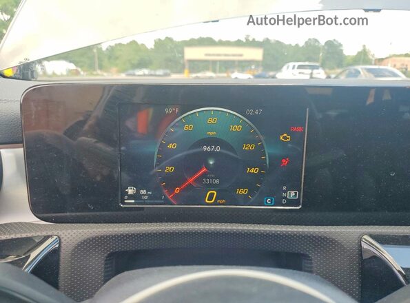 W1K3G4EB3NJ364771 2022 MERCEDES-BENZ A Угольный Вид щитка приборов