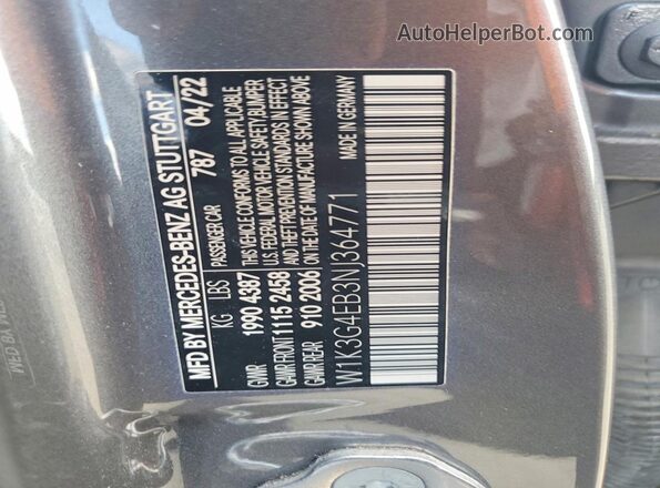 W1K3G4EB3NJ364771 2022 MERCEDES-BENZ A Угольный Вид подкапотного пространства