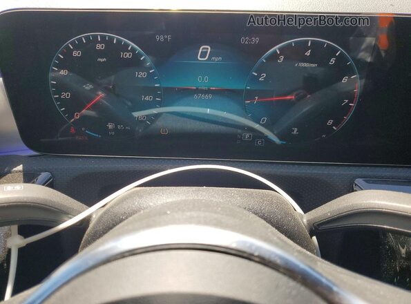 W1K3G4EB4MJ257520 2021 MERCEDES-BENZ A White Սարքավորումների վահանակի տեսք