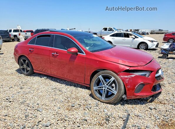 W1K3G4EB5MJ299243 2021 MERCEDES-BENZ A Maroon წინა მარჯვენა