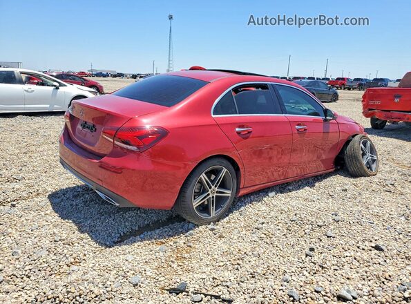 W1K3G4EB5MJ299243 2021 MERCEDES-BENZ A Maroon უკანა მარჯვენა
