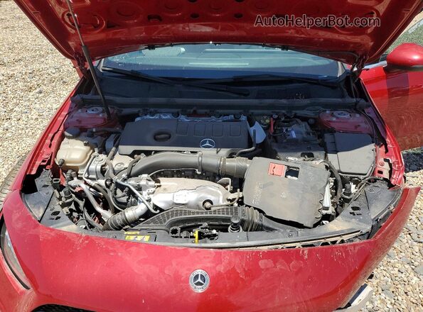 W1K3G4EB5MJ299243 2021 MERCEDES-BENZ A Maroon უკანა სალონის ხედი