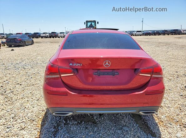 W1K3G4EB5MJ299243 2021 MERCEDES-BENZ A Maroon უკანა ხედი