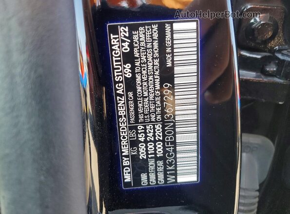 W1K3G4FB0NJ367299 2022 MERCEDES-BENZ A Black Widok komory silnika